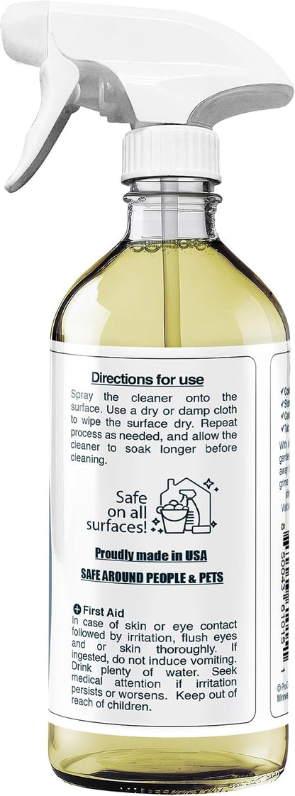 Degreaser Cleaner Heavy Duty Cleaning Spray 16 oz - Kitchen Cleaner for Stubborn Splatters, Stove Top, Grill, Drip Pans, & Oven Cleaner - Safe on All Surfaces - Fresh Scent