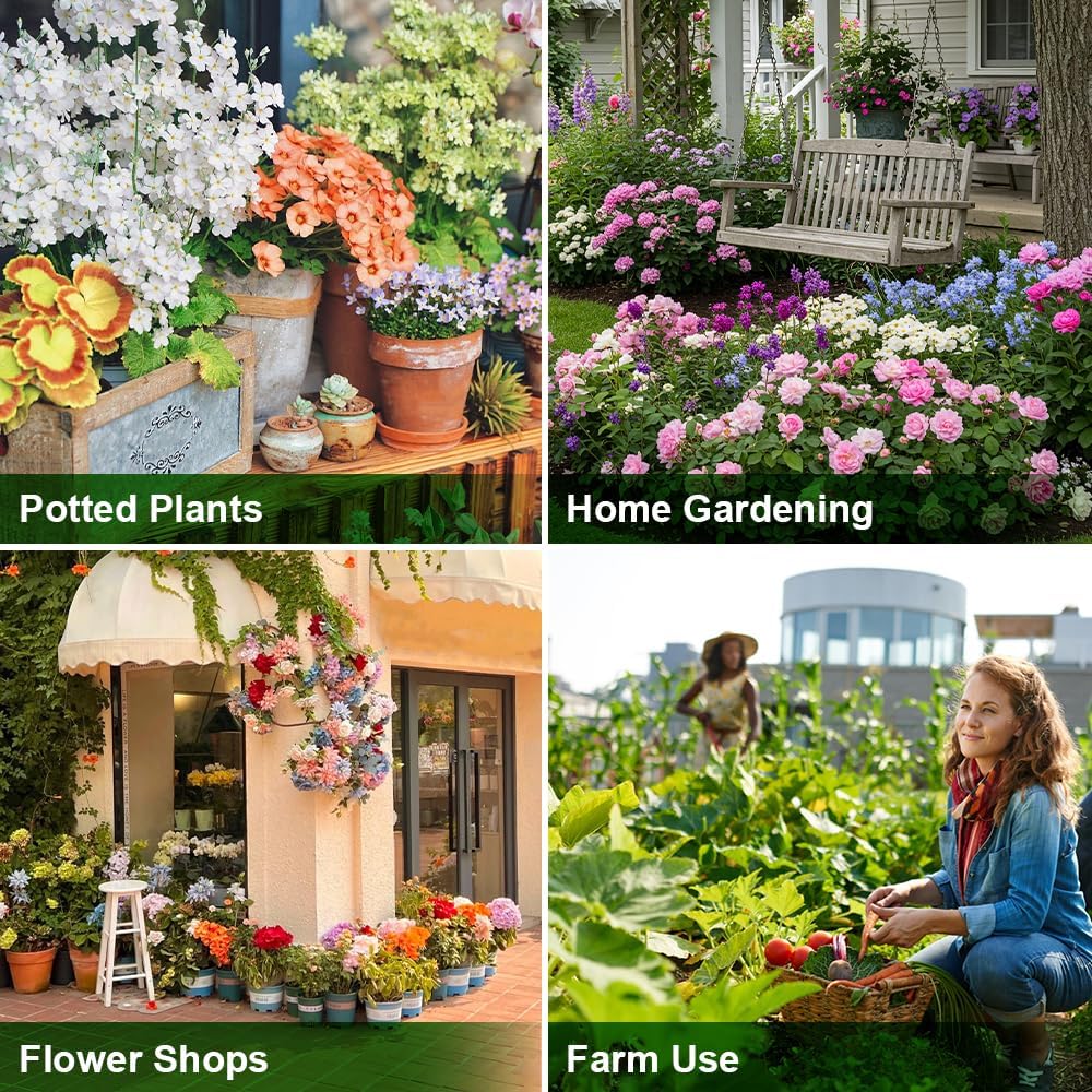 Plant Stem Support for Indoor Outdoor, 16pcs Plastic Monstera Plant Support, 2026 New 4 Sizes Reusable Plant Stabilizer for Climbing Plants, Ivy, Roses, Pothos (16, Green)