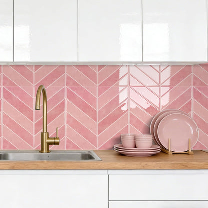 Peel and Stick Subway Backsplash Tiles, 5 Pack, 12 x 12 in, Almond | extra thick 3D wall panels, heat and water resistant wall panels, easy DIY kitchen, bathroom, laundry, fireplace wall décor