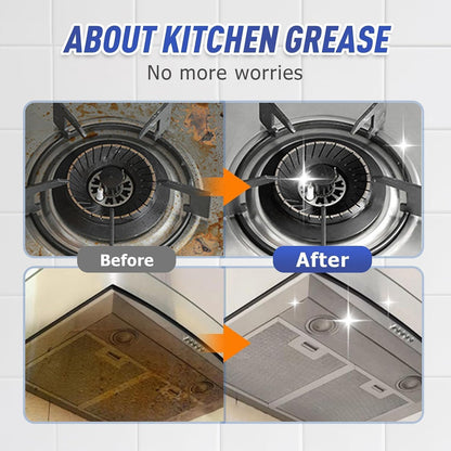 Kitchen Heavy Oil Cleaner Spray,100ML All Purpose Kitchens Heavy Oil Cleaning Agent, Grease Remover, , Multipurpose Kitchen Cleaner Spray for Countertops,stovetop , Ovens and Appliances (100ML-1PC)
