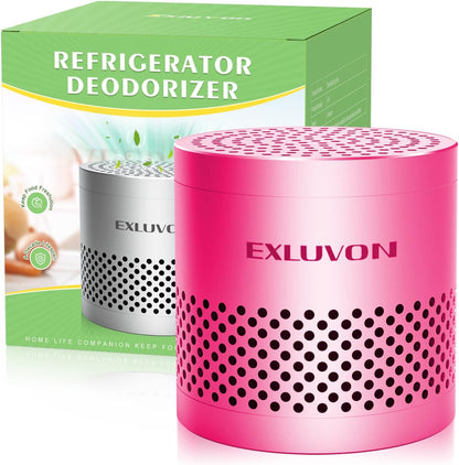 Refrigerator Deodorizer, Fridge Odor Eliminator Lasts for 10 Years, Household Essentials Fridge Smell Eliminator, More Effective Than Baking Soda and Bamboo Charcoal Air Purifying Bag, Black
