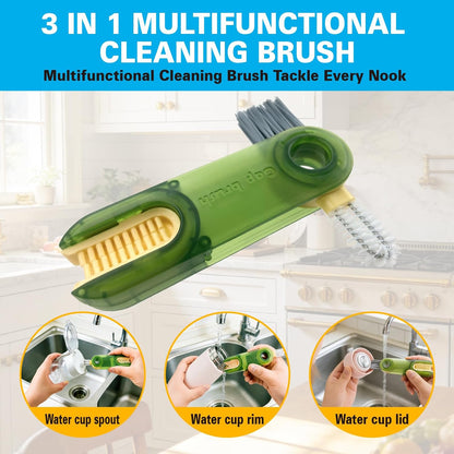 Crevice Cleaning Brush Set, Hard Bristle Small Scrub Brushes, Deep Cleaning Supplies for Kitchen, Bathroom, Grout, Bottle, Corners & Tight Spaces, 8Pcs
