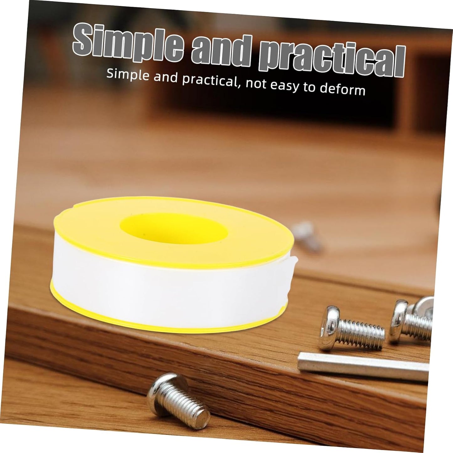 ORFOFE 1roll High-Density Thread Seal Tape PTFE Plumber Tape for Leak Sealing Pipes Easy to Cut and Install Suitable for Home and Industrial Plumbing Applications