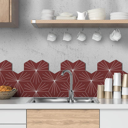 AULIGET 6" x 12" Black Slate Peel and Stick Backsplash Wall Tiles, PVC Faux Stone Stick on Tiles for Backsplash Kitchen, Bathroom, Laundry Room, Camper, Fireplace (Pack of 20)