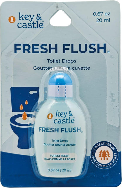 Jacent Fresh Flush Fresh Drop, Toilet Drops, Odor Eliminating Drops For Toilets, Forest Fresh Scent, Toilet Freshening Drops For Odors, Compact Easy To Carry 0.67 Oz Bottle