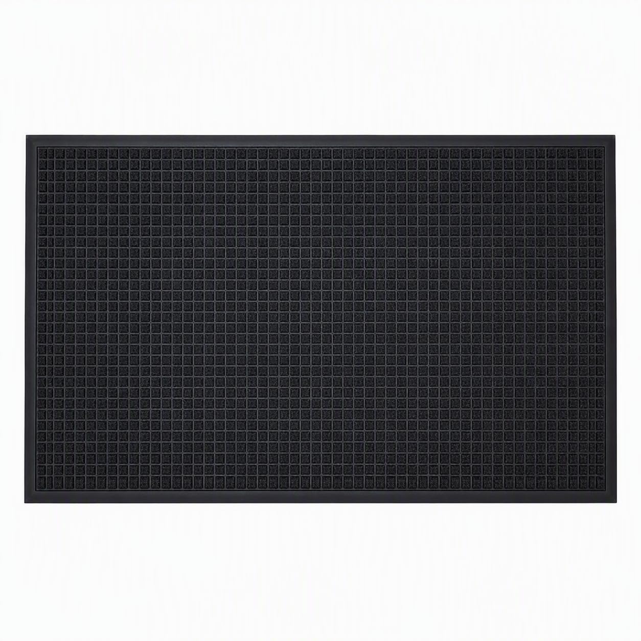 Guardian WaterGuard Indoor/Outdoor Wiper Scraper Floor Mat, Rubber/Nylon, 3'x4', Grey
