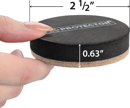X-Protector Felt Furniture Sliders for Hardwood Floors 24 PCS 1” - Self-Adhesive Furniture Slider - Heavy-Duty Furniture Movers for Hard Surfaces - Felt Sliders - Move Your Furniture Easily!