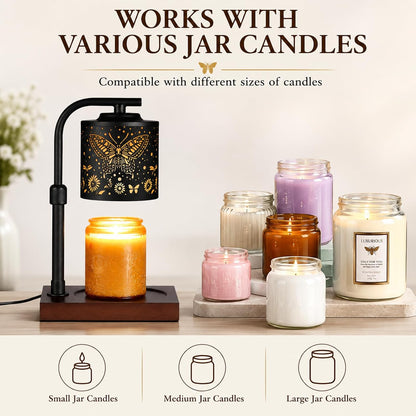 mocosa Candle Warmer Lamp with Adjustable Height Dimmable for New Home Decor Electric Candle Warmer for Jar Candles Birthday Gifts for Women Mom(Hummingbird)