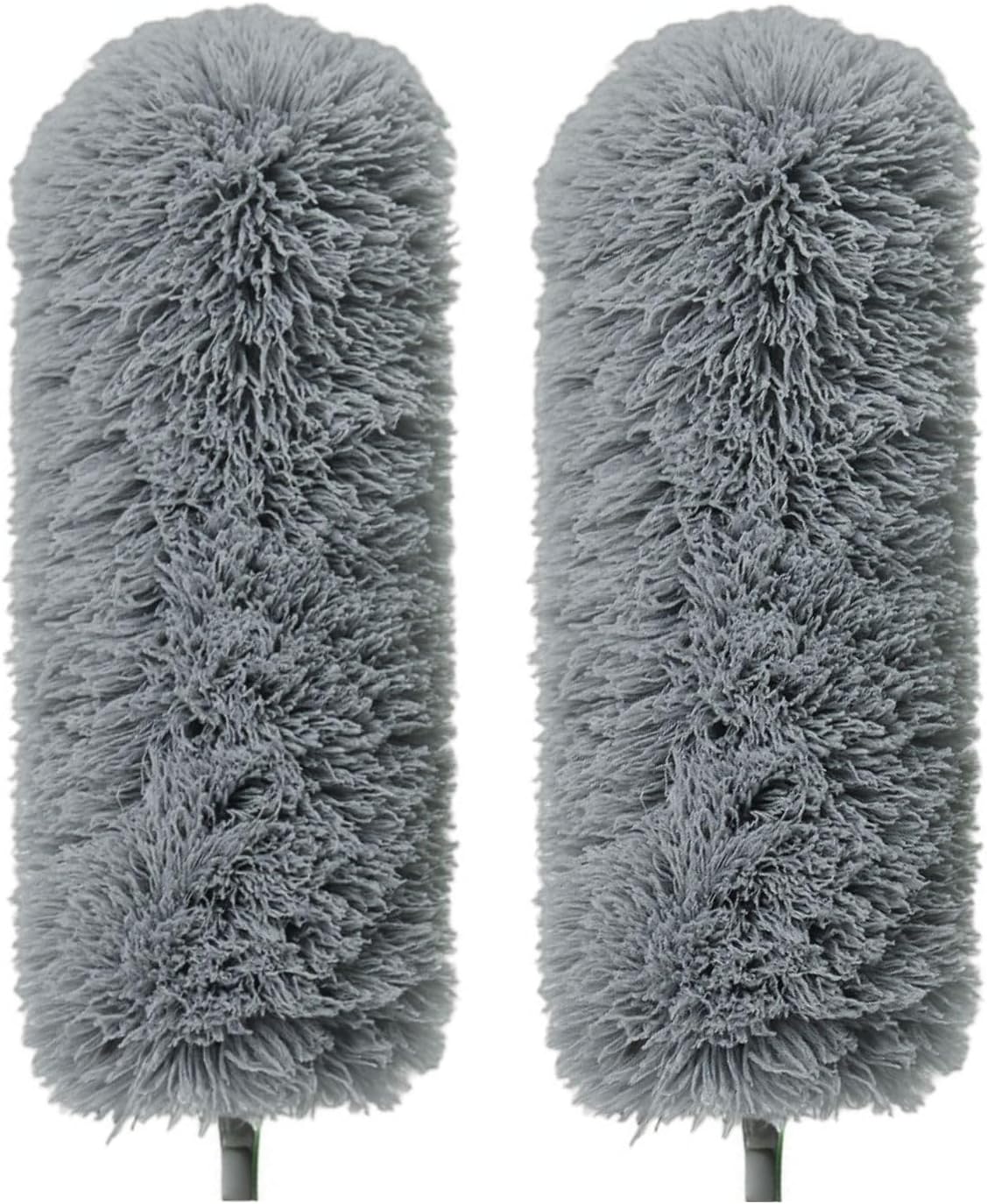 Gütewerk Extendable Microfiber Duster, 55 Inch - Feather Dusters for Cleaning Ceiling Fans, Blinds, Baseboards & High Ceilings - Washable, Electrostatic, 360° Bendable Head, Stainless Steel Pole
