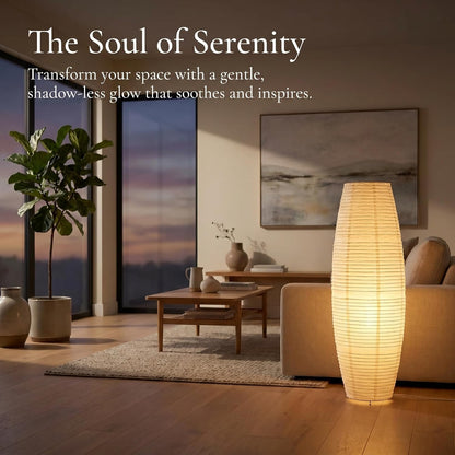 SHINEOFI Paper Lamp Shade Floor Lamp Shade Foldable Floor Lampshade Replacement for Bedroom Light Accessory Home Hotel Bedside Desk