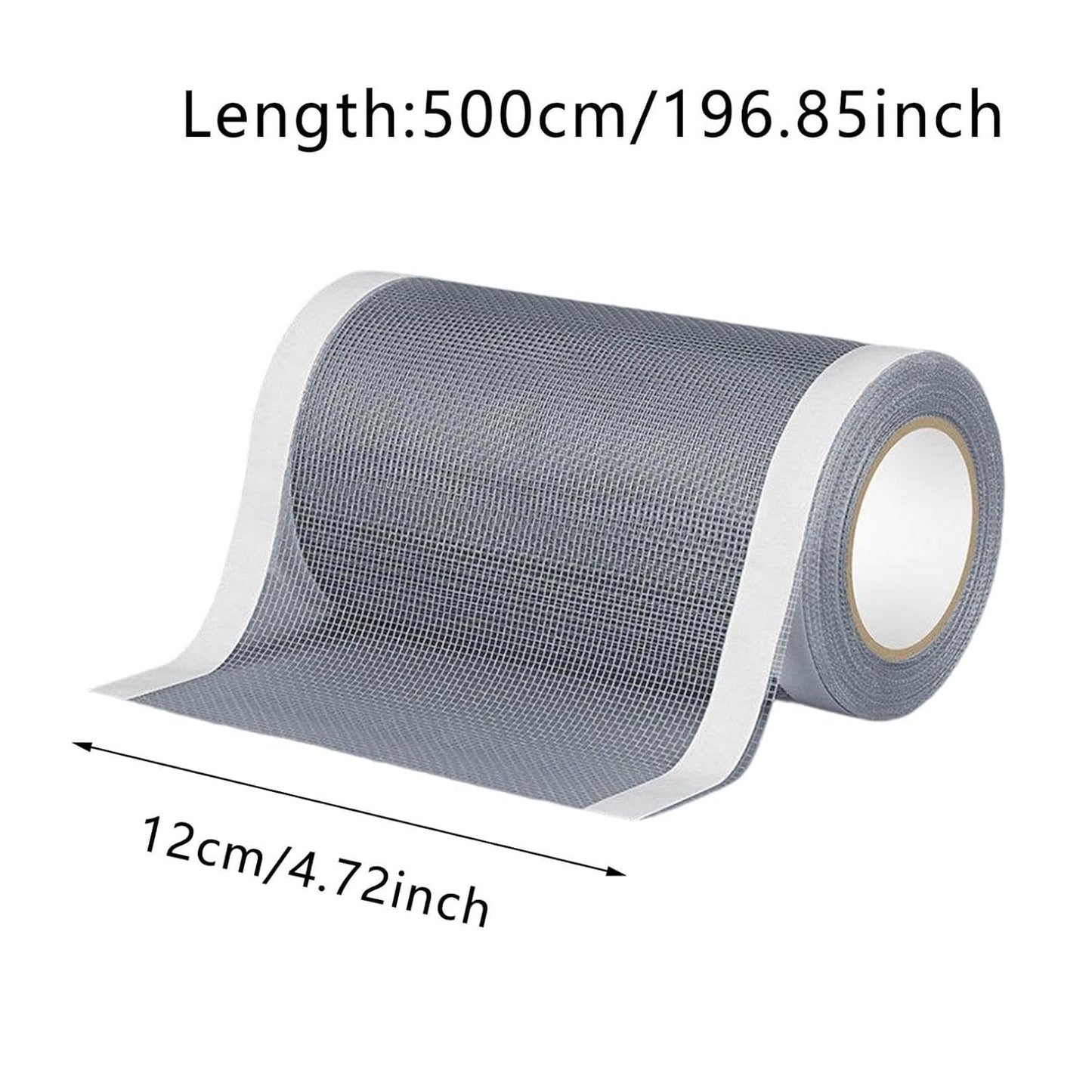 Screen Repair Tape, Strong Adhesive Mesh Patch for Window Door RV Tent, Self-Adhesive Screen Repair Kit for Patio Porch Netting Tears Holes, DIY Fix for Indoor Outdoor Use