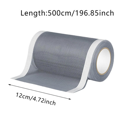 Screen Repair Tape, Strong Adhesive Mesh Patch for Window Door RV Tent, Self-Adhesive Screen Repair Kit for Patio Porch Netting Tears Holes, DIY Fix for Indoor Outdoor Use