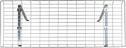 Household Essentials Rear Display Over-The-Washer Storage Shelf to Organize and Store Laundry Room Supplies, Silver