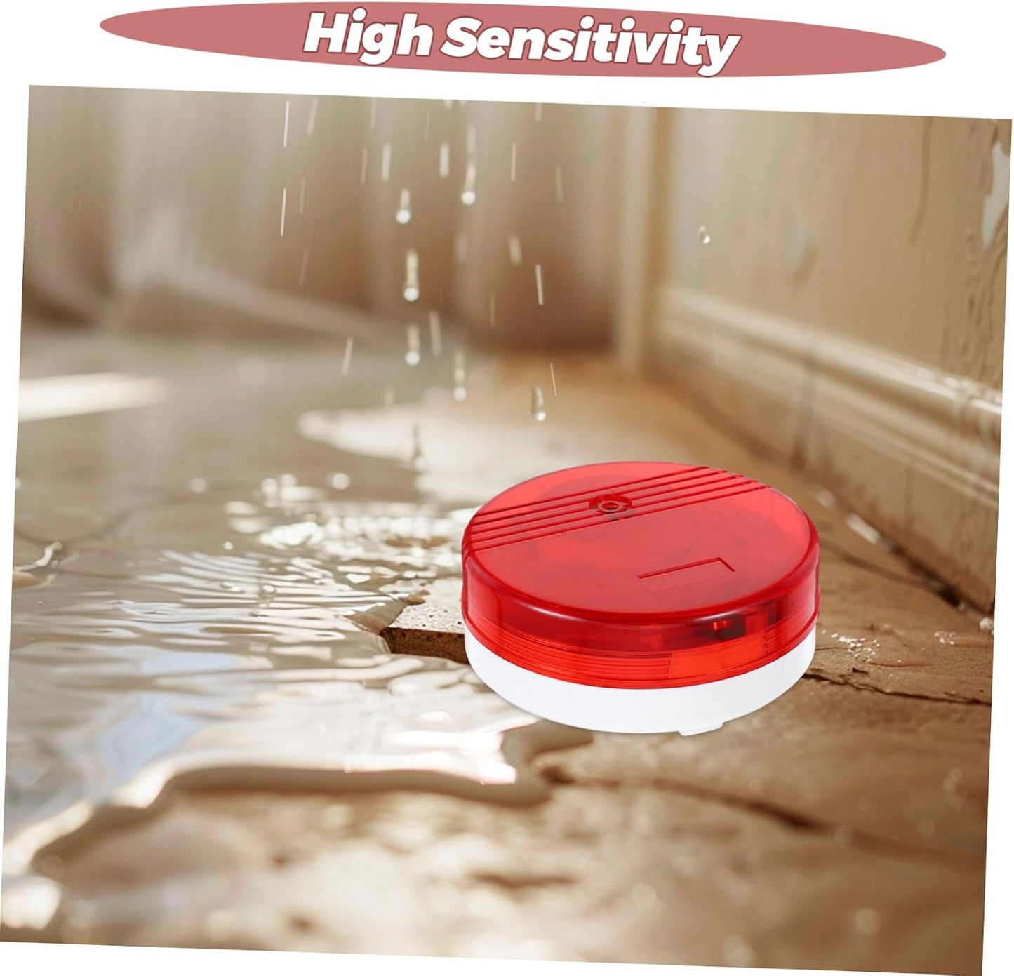 Mikikit Water Leak Detection Device Leak Sensor Alarm for Basement Bathroom Under Sink