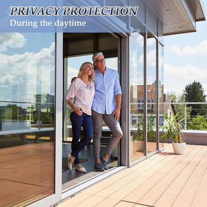 Niviy Window Privacy Film Static Cling Non-Adhesive Window Film Frosted Glass Bathroom Door Decoration Privacy Covering (17.7"x 78.7")