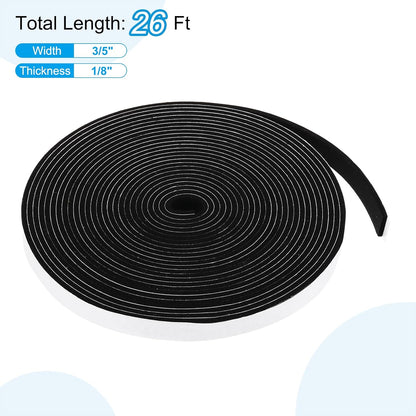 PATIKIL Weather Stripping Door Seal Strip, 3/8 Inch x 1/4 Inch x 32 Ft Self Adhesive Soundproof High Density Foam Tape Insulation for Door Window Air Conditioning, White - Colors A