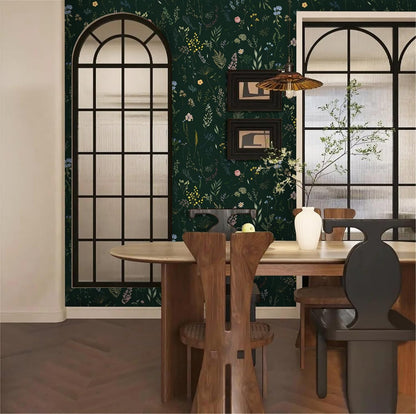 Dimoon 17.3''x78.7'' Vintage Peel and Stick Wallpaper Boho Beige Neutral Contact Paper White Floral Bird Wallpaper Removable Botanical Renter Friendly Modern Wall Paper Bedroom Bathroom Vinyl Roll
