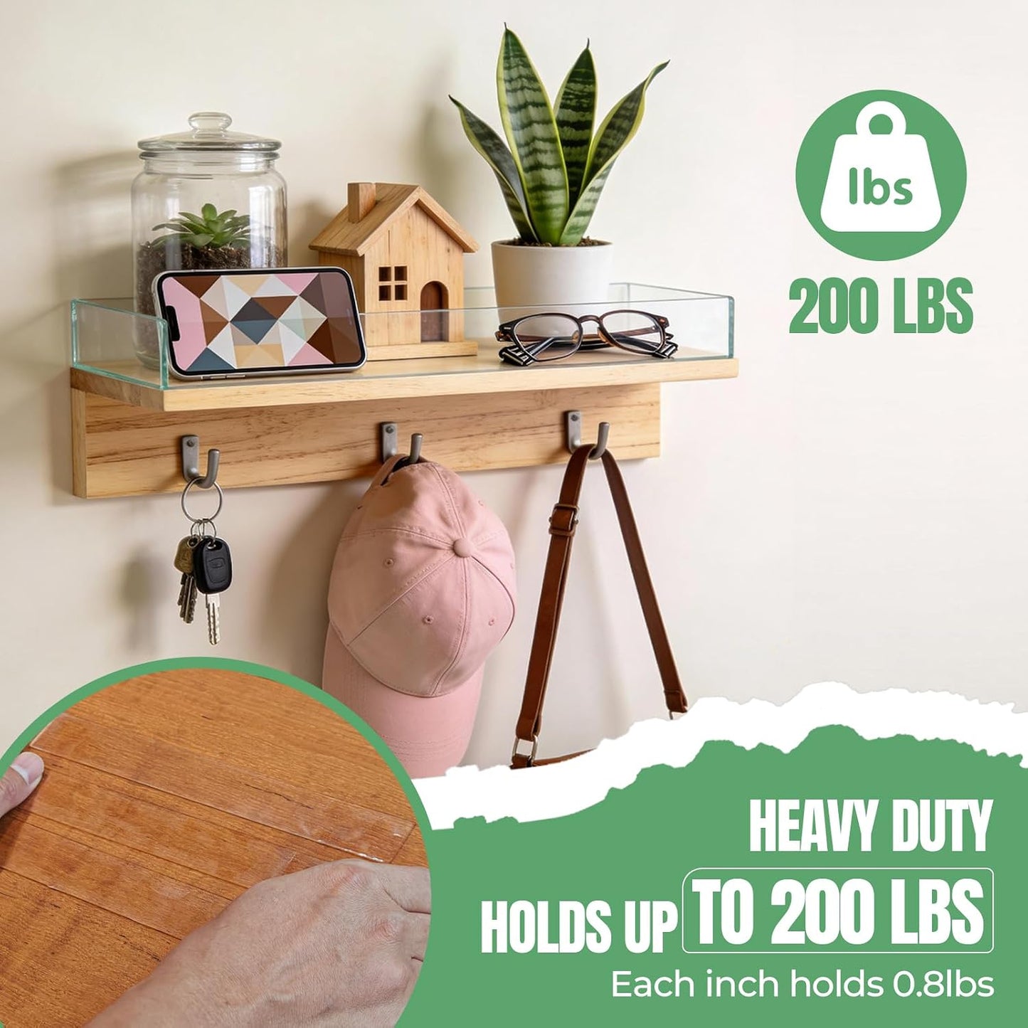 2 Rolls Thickened Heavy Duty Nano Double Sided Mounting Tape, 20FT Total Strong Adhesion Clear Tape, Removable Washable Residue-Free Multipurpose Two aided Tape for Picture, Carpet, Poster