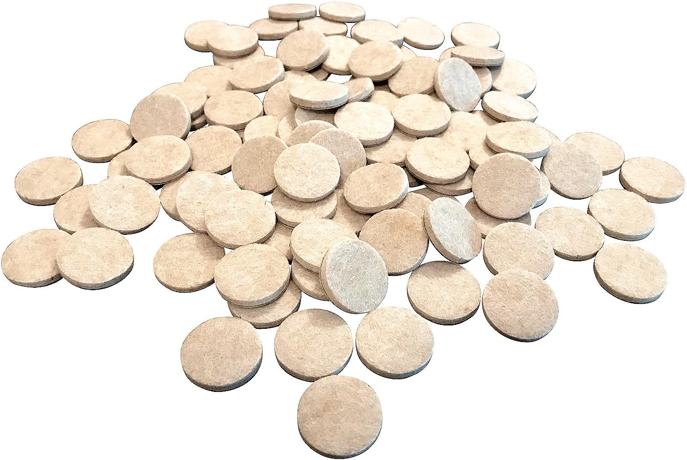 Felt So Good 8803E Self Adhesive Felt Furniture Pads 2", Beige, 48 Pack