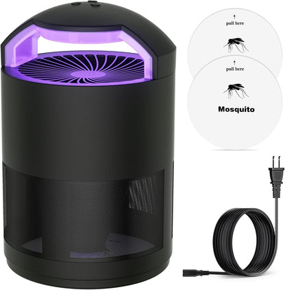 Fruit Fly Traps for Indoors, Catcher & Killer, Indoor Insect Trap | Upgraded Purple Light, Odorless & Quiet, 3-Speed Fan Suction for Gnats & Mosquitoes in Kitchen, Home, and Plants