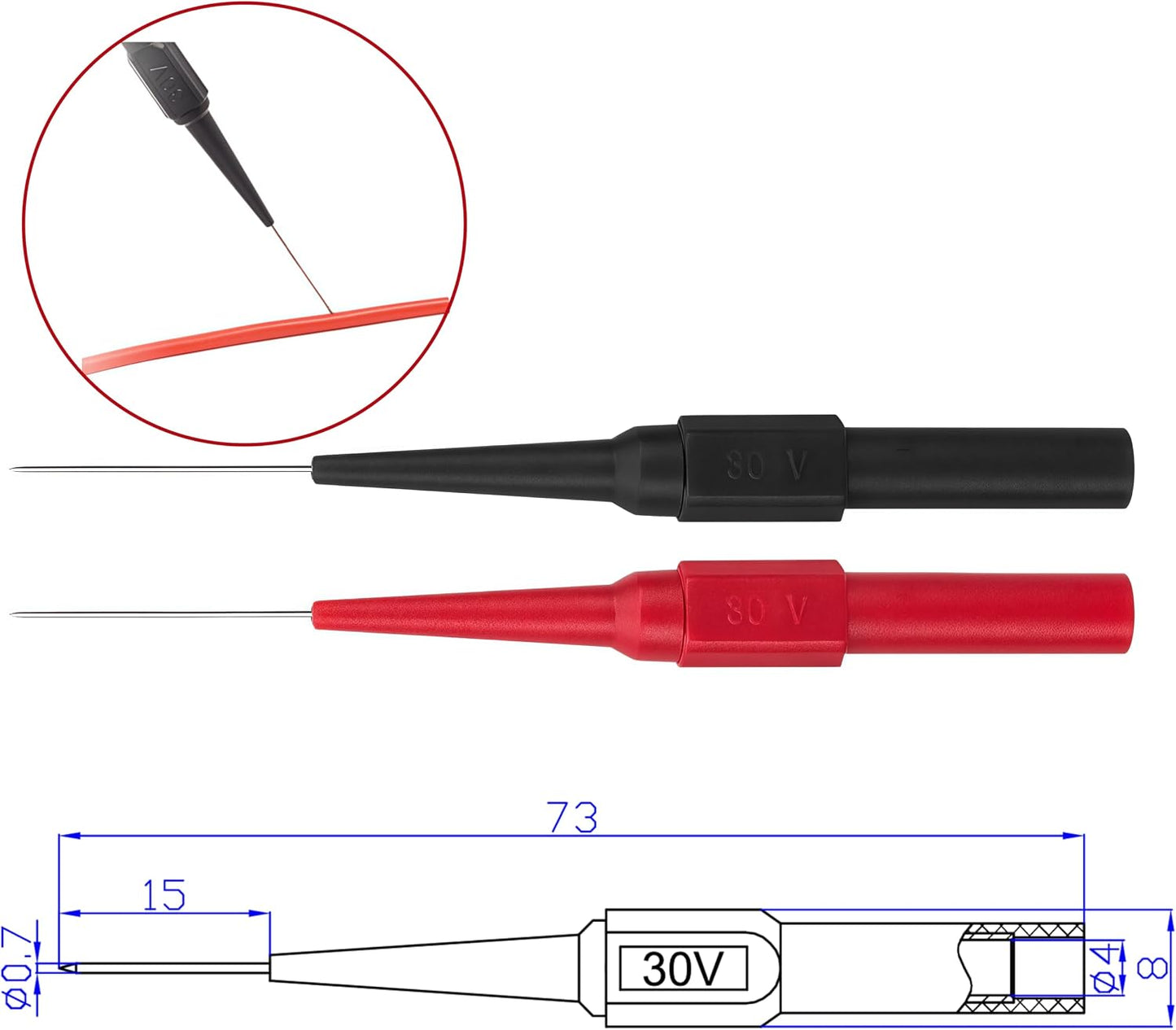 Test Lead Set,4mm Banana Plug (TH-6-KIT)