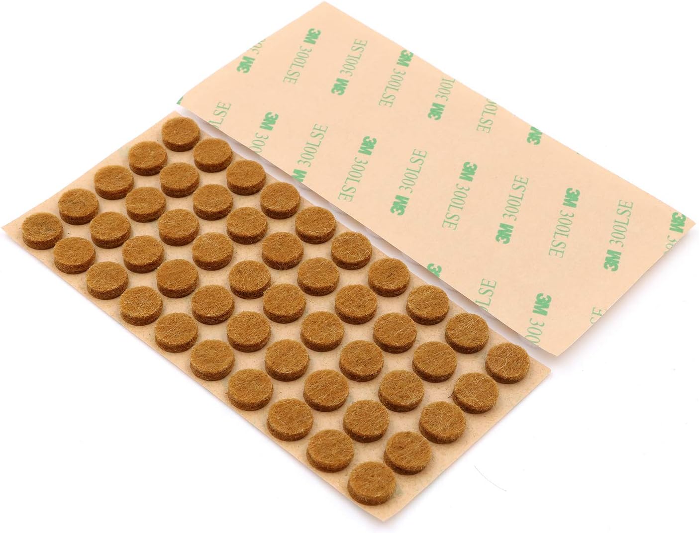 Furniture Felt Pads 3/8" (10mm) Diameter Round 3M Self Adhesive Protects Kitchen Cabinets, Drawers, Desks and Furniture Against Bumps and Scratches 100 Pack - Grey