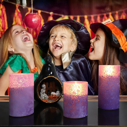 ANGELLOONG Flickering Flameless Candles, Realistic Battery Operated Candles with Remote and Timer, Set of 3 LED Candles for Room Fall Home Wedding Decor Centerpieces Table Party Valentines Decorations