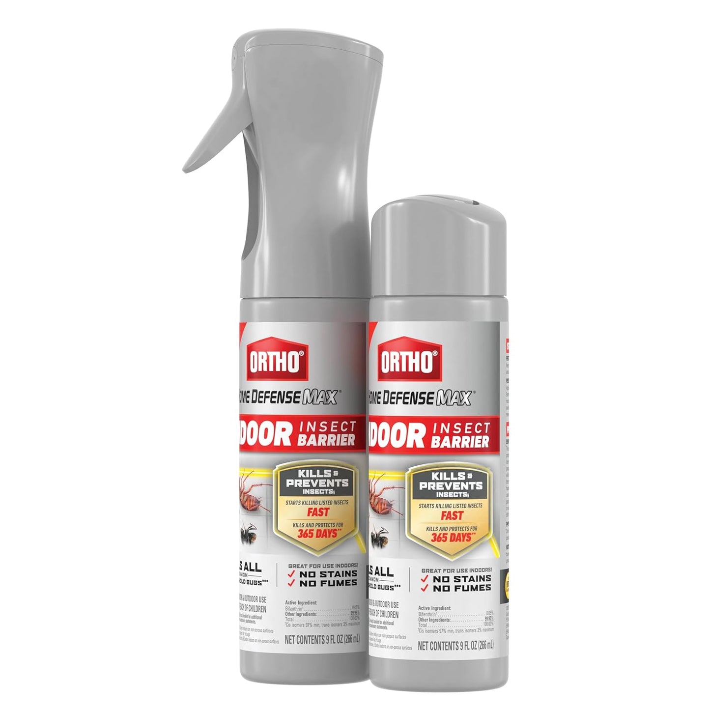 Ortho Home Defense Max Indoor Flying Insect Trap - Light Sticky Trap for House Flies, Fruit Flies, and Gnats, 1 Plug-in and 4 Refills