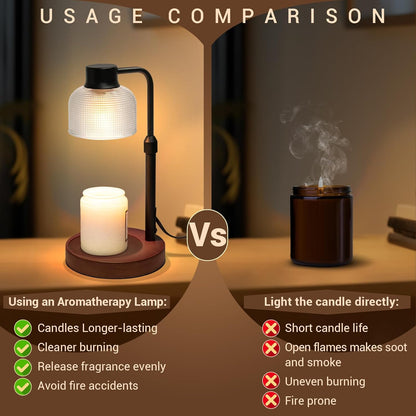 KLL Candle Warmer Lamp with Timer: Birthday Gift for Women, House Warming Gifts New Home, Room Decor - Wax Melt Warmer for Scented Jar Candles