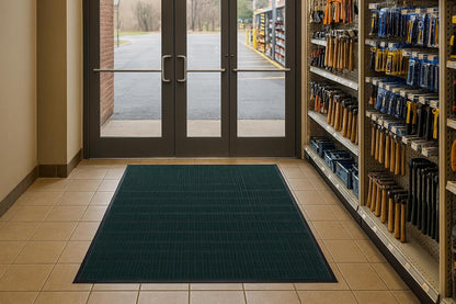 Guardian WaterGuard Indoor/Outdoor Wiper Scraper Floor Mat, Rubber/Nylon, 3'x4', Grey