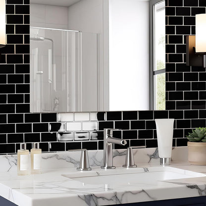Art3d Peel and Stick Backsplash for Kitchen White Subway (10 Tiles, Thicker Design)