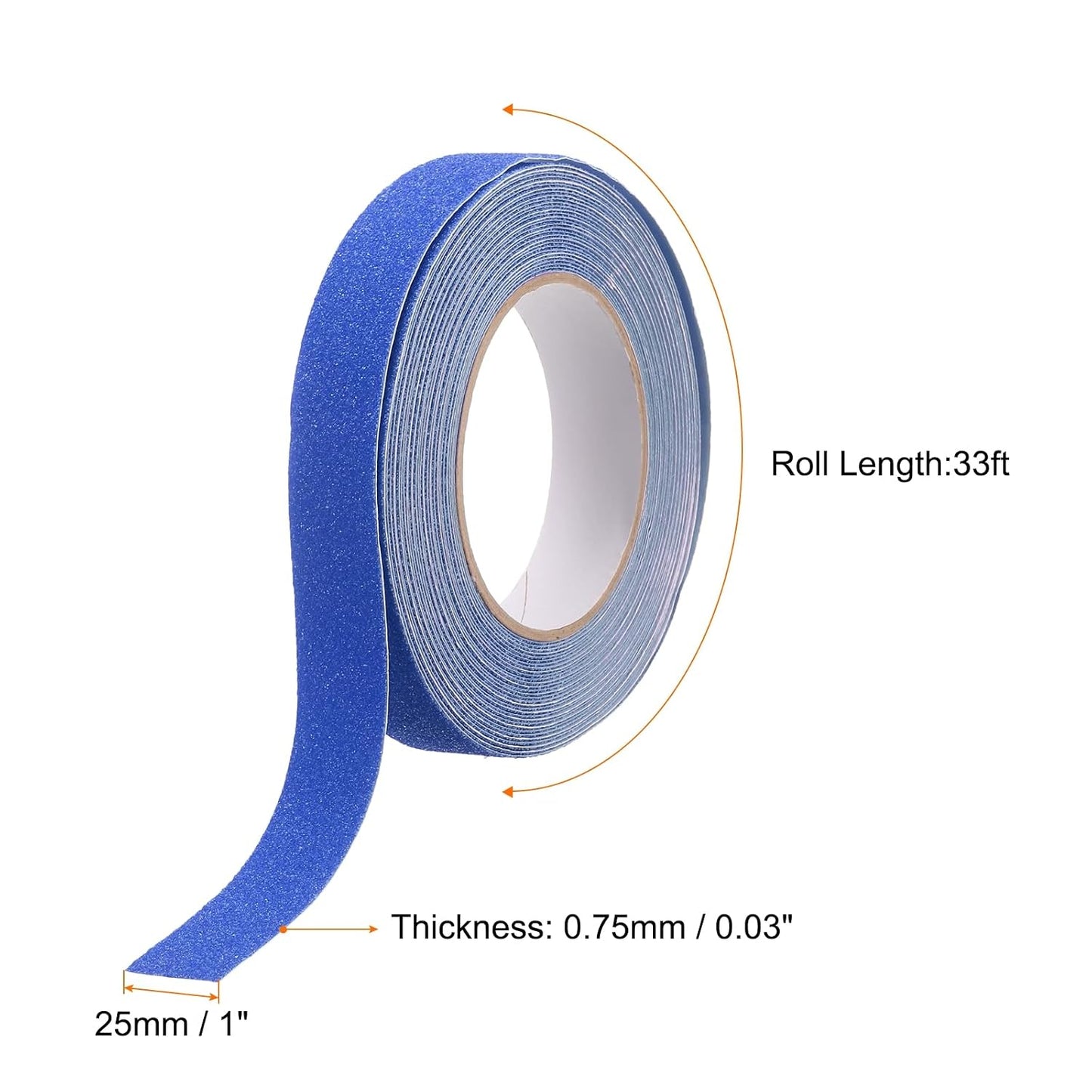 HARFINGTON Anti Slip Traction Tape 2" x 16.4ft Waterproof Non-Slip Grip Tape High Friction Weather Resistant Non Skid Stair Treads Tape for Indoor Outdoor Stair Steps, White