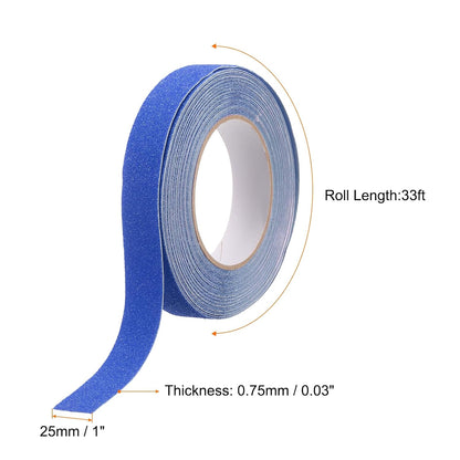 HARFINGTON Anti Slip Traction Tape 2" x 16.4ft Waterproof Non-Slip Grip Tape High Friction Weather Resistant Non Skid Stair Treads Tape for Indoor Outdoor Stair Steps, White