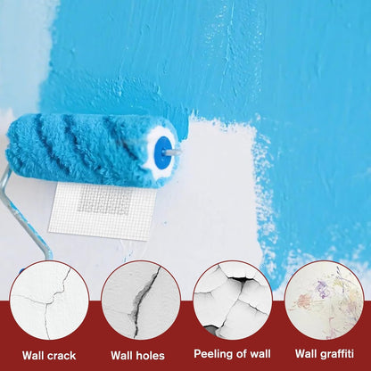 13 Pack Drywall Repair Patch, 2 Inch Drywall Repair Kit Patch with Extended Self-Adhesive Mesh, Dry Wall Patches Kits for Holes, Comes with Scraper and Sandpapers