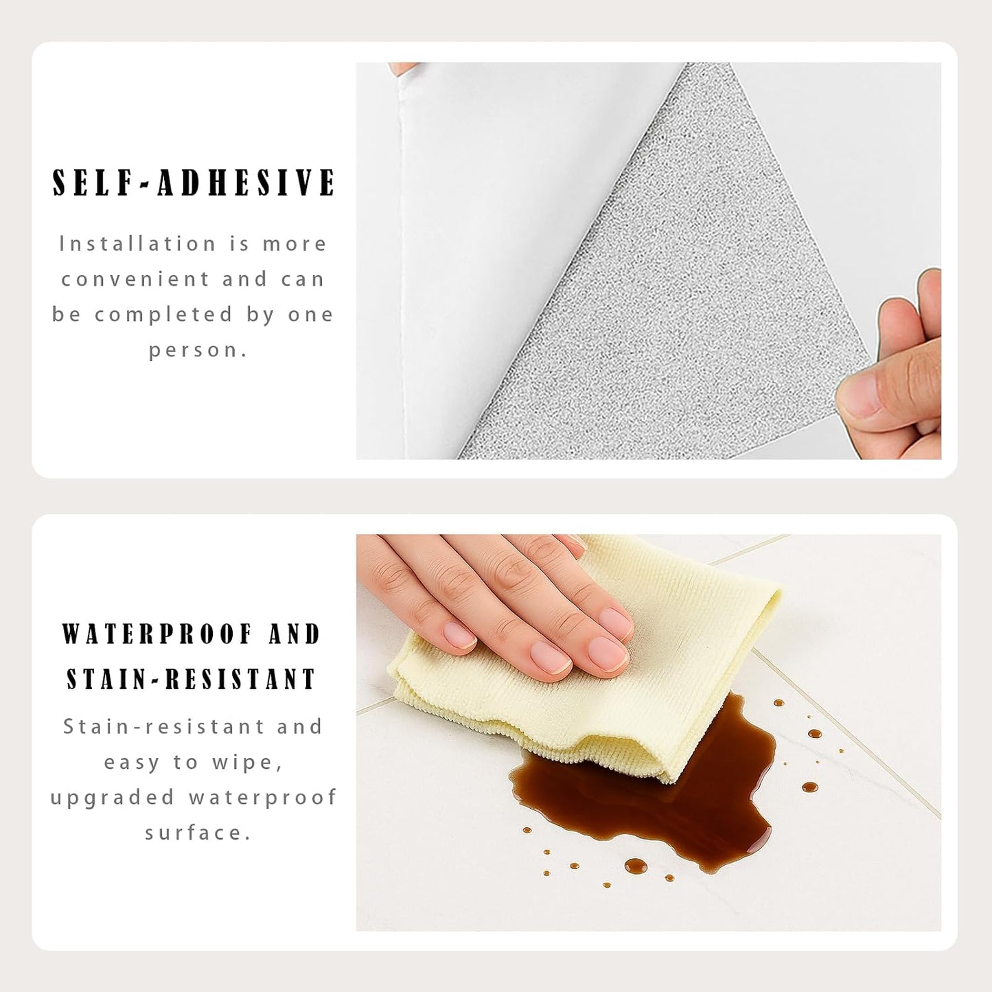 Peel and Stick Kitchen Backsplash Tiles 16PCS – Waterproof Self Adhesive Wall Stickers for Kitchen, Easy DIY Stick On Tile Backsplash, Heat Resistant Decorative Wall Covering (Ice Blue)