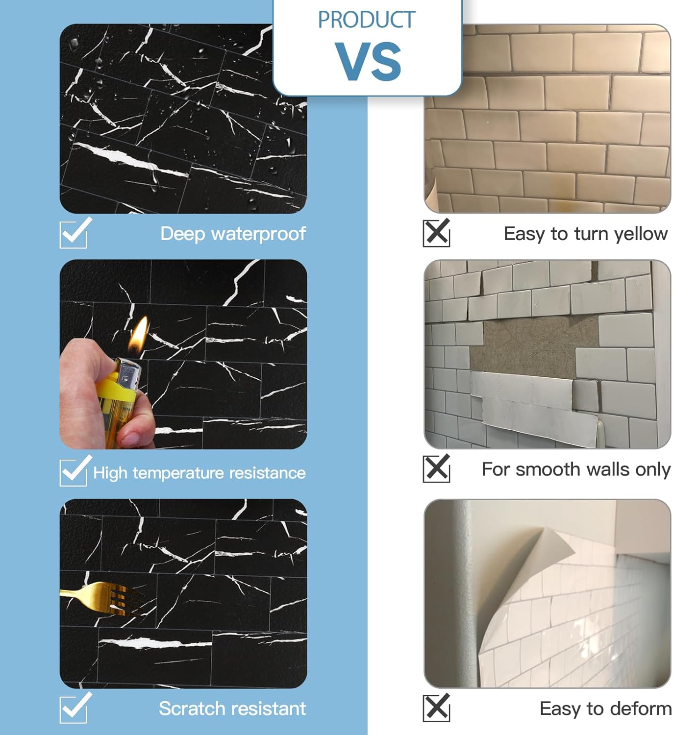 2026 New Upgrade Peel and Stick Backsplash Tile, Peel and Stick 11.34" X 11.57" Wall Tile for Kitchen, Bathroom, Fireplace, Laundry (Beige Ecru, 10 Packs)