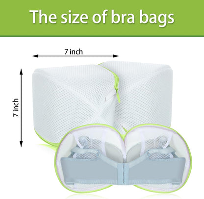 Shappy 6 Pieces Bra Washing Bag for Laundry Mesh Wash Lingerie Underwear Brassiere Washing Bags with Zipper for Women Laundry Storage(7.87 Inch,Pink)