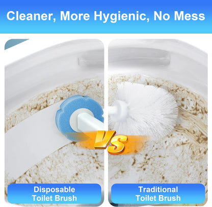 JOYMOOP Mop and Bucket Set, Flat Mops for Floor & Wall Cleaning, Commercial & Household Use, Hardwood Floor Mop with Long Handle & 4 Microfiber Pads
