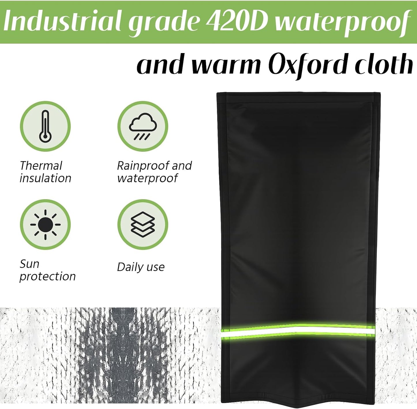 SATINIOR Insulated Outdoor Faucet Covers, 28”H x 15”W Reusable Easy On RV Park Spigot Cover Sock with Reflect Strip for Winter Yard Hydrant Freeze Protection Outside Water Spigot Sprinkler