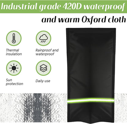 SATINIOR Insulated Outdoor Faucet Covers, 28”H x 15”W Reusable Easy On RV Park Spigot Cover Sock with Reflect Strip for Winter Yard Hydrant Freeze Protection Outside Water Spigot Sprinkler