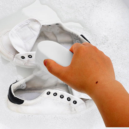 Hemobllo Laundry Stain Remover Brush with Soft Bristles for Shoes and Floors, Plastic Laundry Cleaning Tool, Portable and Gentle Cleaning Brush for Home Use