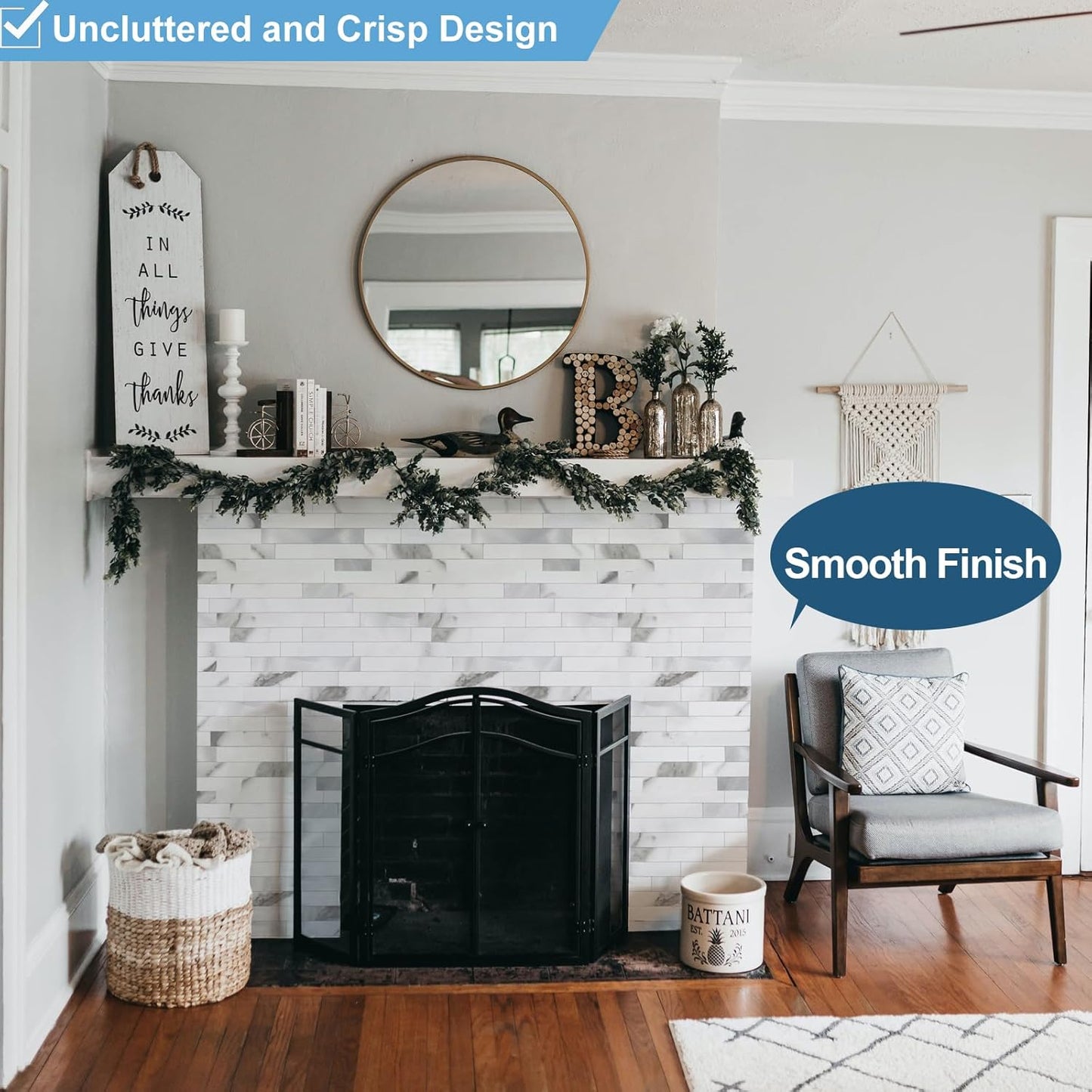 Yipscazo 2026 New Upgrade 11.34" X 11.57" Peel and Stick Backsplash, Stick on Backsplash Tiles for Kitchen, Bathroom, Fireplace (10 Sheets, Beige Rocks + Rose Gold)