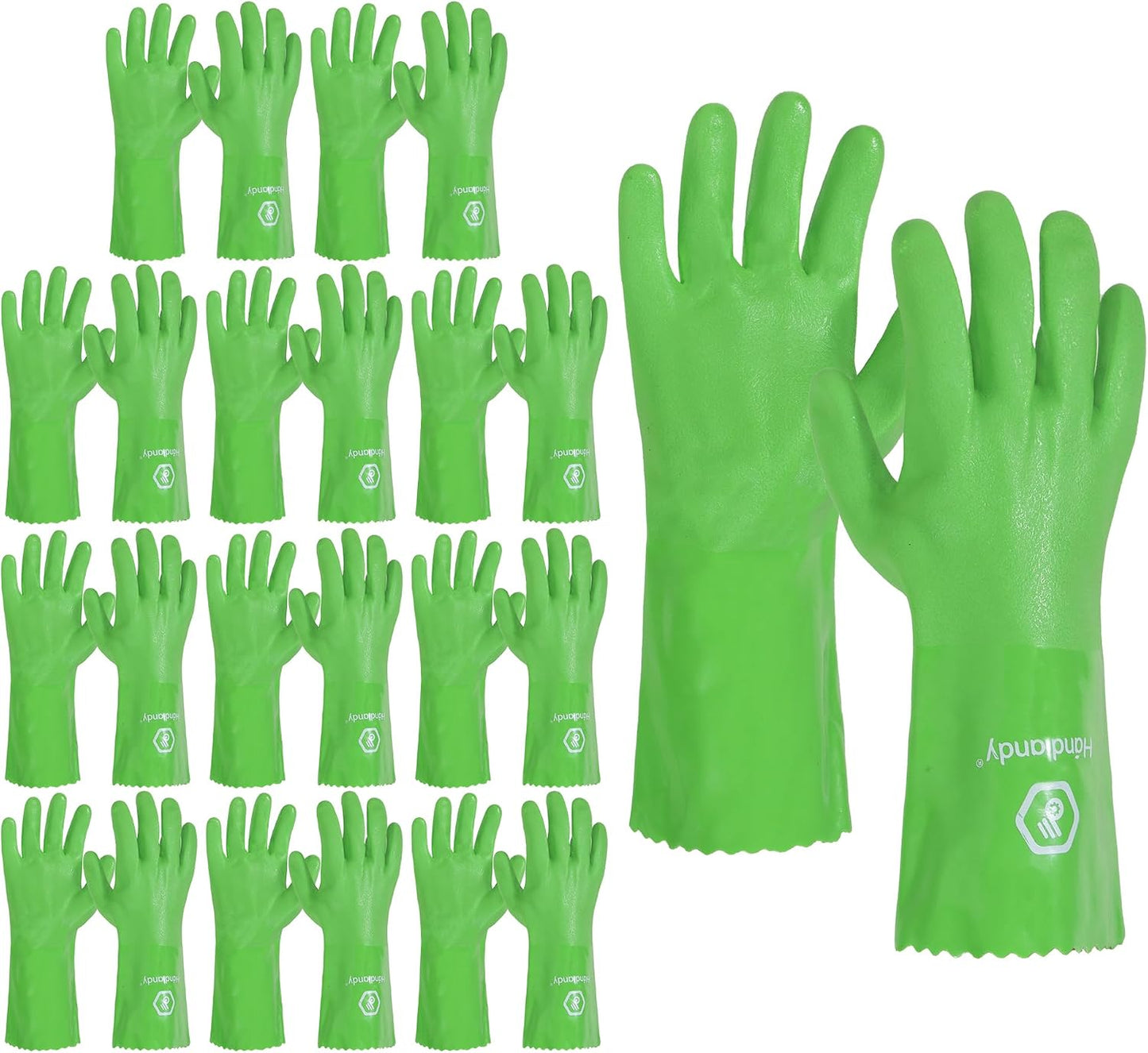 HANDLANDY Chemical Gloves, Heavy Duty Cleaning Gloves