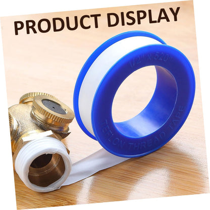 Kichvoe 20pcs PTFE Plumber Thread Sealant Tape Adhesive Tape for Gas Drinking Water Hose Faucets Leak Prevention and Pipe Maintenance