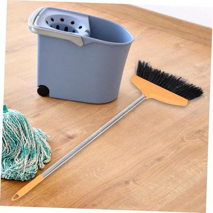 DECHOUS Floor Broom with Plastic Angle Head Heavy Duty Commercial Cleaning Tool for Indoor Outdoor Use for Pet Hair Garage Patio Restaurant Cleanup