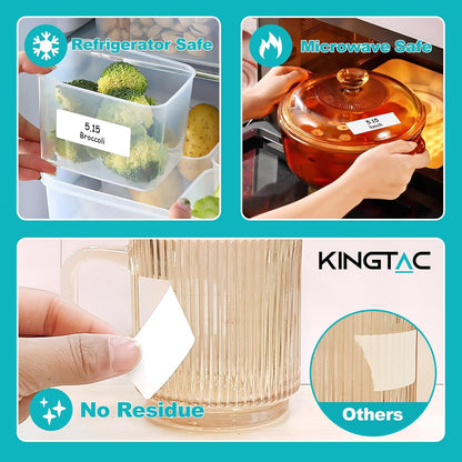 Kingtac 600 Writable Home Moving Stichers - 2' x 3', 20 Color-Coded Home Moving Packing Labels with Fragile, Extra, Heavy Options.Stick to Cardboard Boxes and Plastic Bins, No Extra Tape Needed