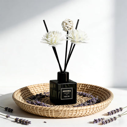Reed Diffuser Set of 3,Lavender Scented Oil Diffuser with 15 Sticks,(50ml) x 3 Home Fragrance Reed Diffuser for Home Living Room Bedroom Bathroom Air Freshener