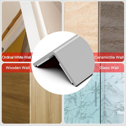 Wall Corner Protector, Walls Edge Protector，Self-Adhesive Wall Corner Guards,PVC Double Side Edge Protector， Furniture Stairs Guard (Gray 2PCS 90cm/35.4in)