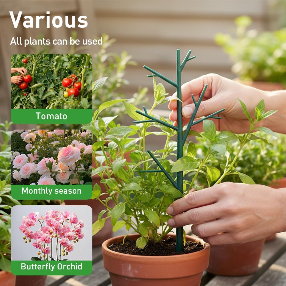 5 Pack Monstera Plant Support, Garden Plant Support Stakes for Indoor Outdoor Plants, Climbing Plant Support Structures Plant Holder Stick Moss Pole for Support Tall Potted Plants (5 Pack)