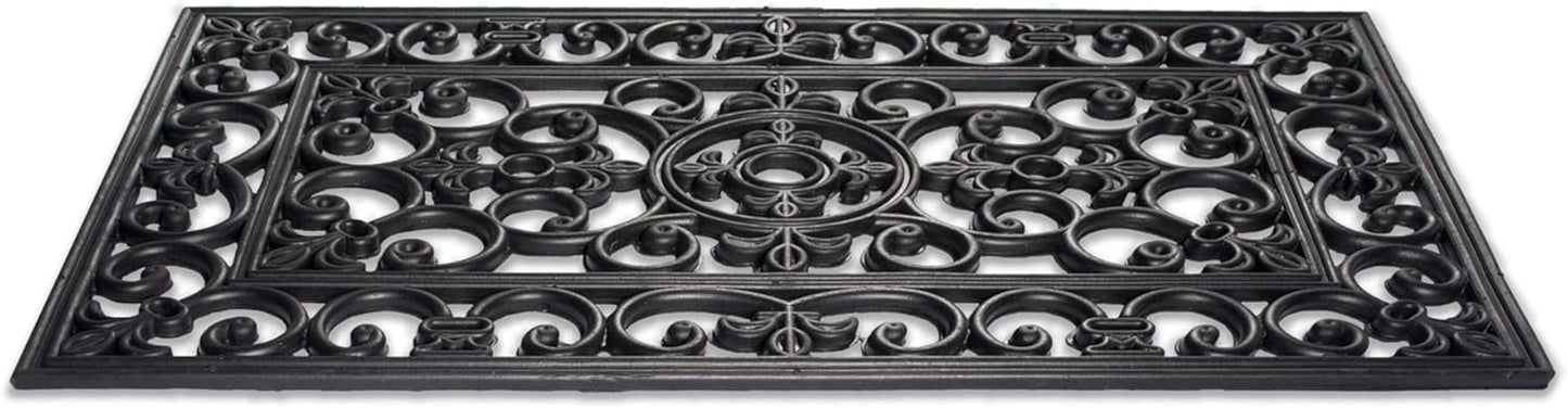 DII Rubber Doormats Collection All Weather, 18x30, Lattice